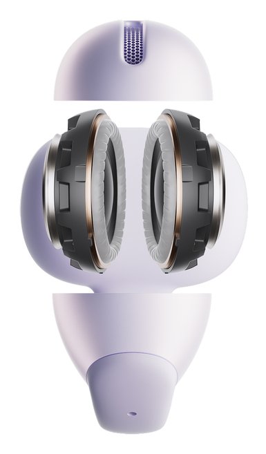 Auriculares Shokz Opendots Air Púrpura Inalámbricos Open-Ear Con Clip