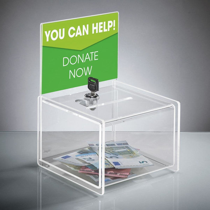 Sigel Aktionsbox Con Einwurf Cerradura Va151 Transparente B X H T 15