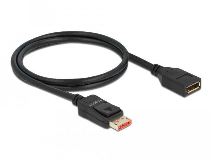 Delock Displayport Cable De Extensión 8k 60 Hz 1 M