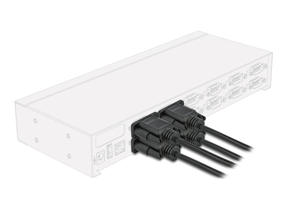 Delock 86824 Cable Serie Rs-232 D-Sub9 Hembra A Hembra 2 M