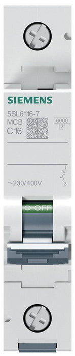 Siemens Automat C 16a 5sl61167 230 400v 6ka 1p