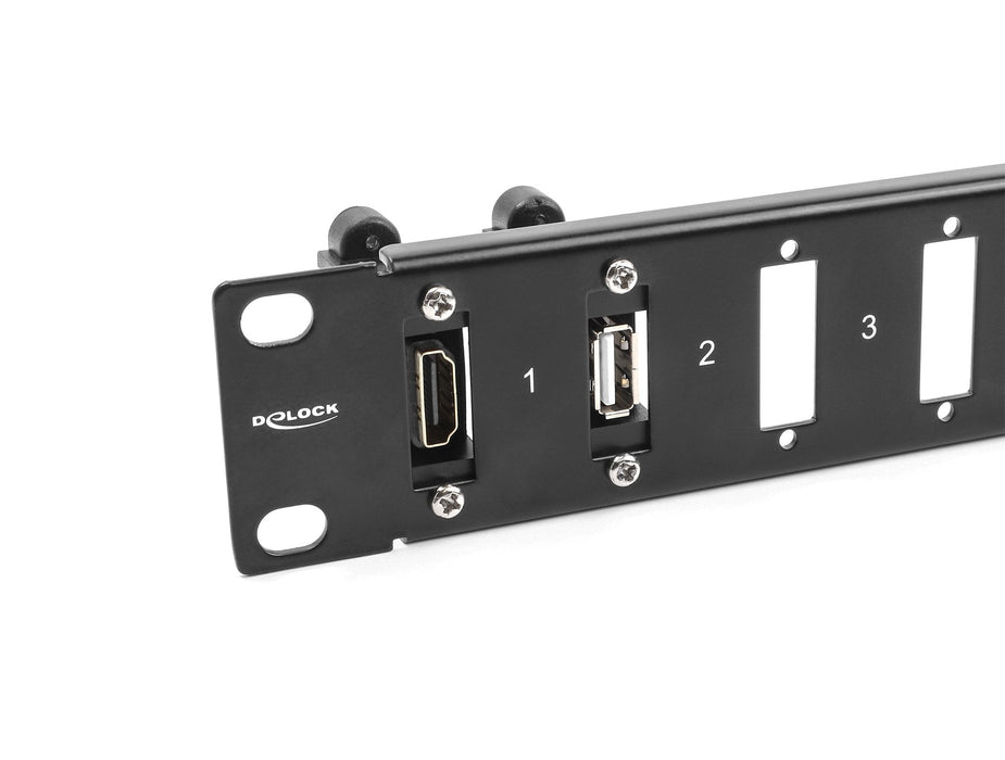 Delock 19? Panel Für Adapter Mit Schraubanschluss 16 Port Schwarz