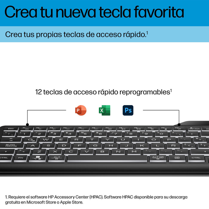 EAN 0197192768877 - HP 405 Backlit Wired Keyboard teclado Oficina USB Negro imagen 7