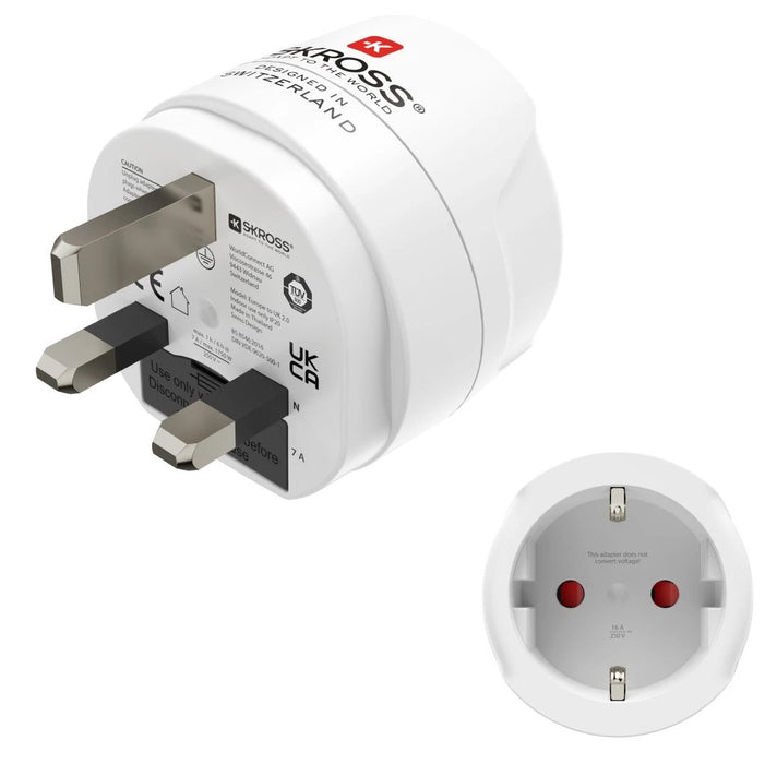 EAN 4047443523006 - Hama 00223483 adaptador de enchufe eléctrico Tipo G (RU) Tipo F Blanco imagen 1