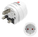 EAN 4047443523006 - Hama 00223483 adaptador de enchufe eléctrico Tipo G (RU) Tipo F Blanco imagen 1