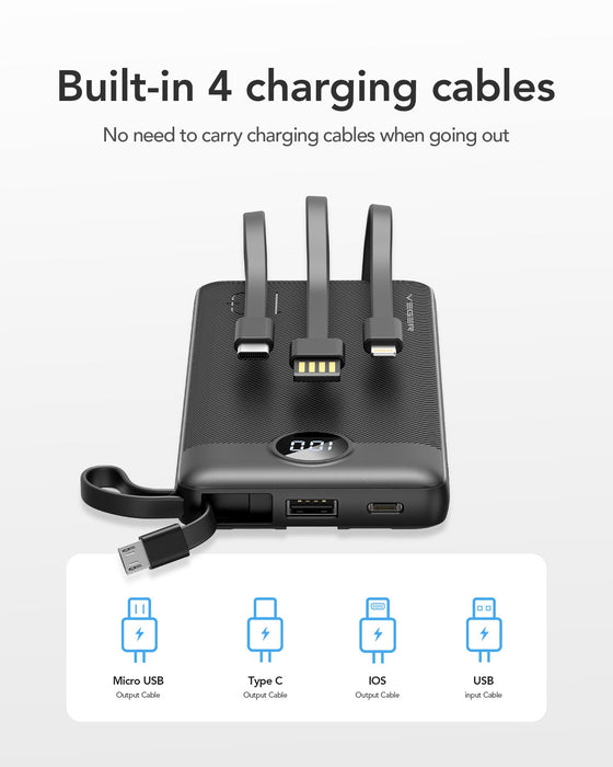 EAN 6970453554204 - VEGER C10 batería externa Polímero de litio Negro imagen 9