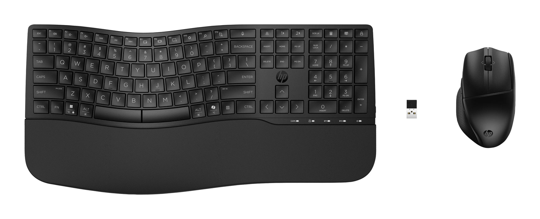 EAN 0197498230603 - HP 680 Comfort Dual-Mode Keyboard and Mouse Combo teclado Ratón incluido Hogar RF Wireless + Bluetooth Ne imagen 1