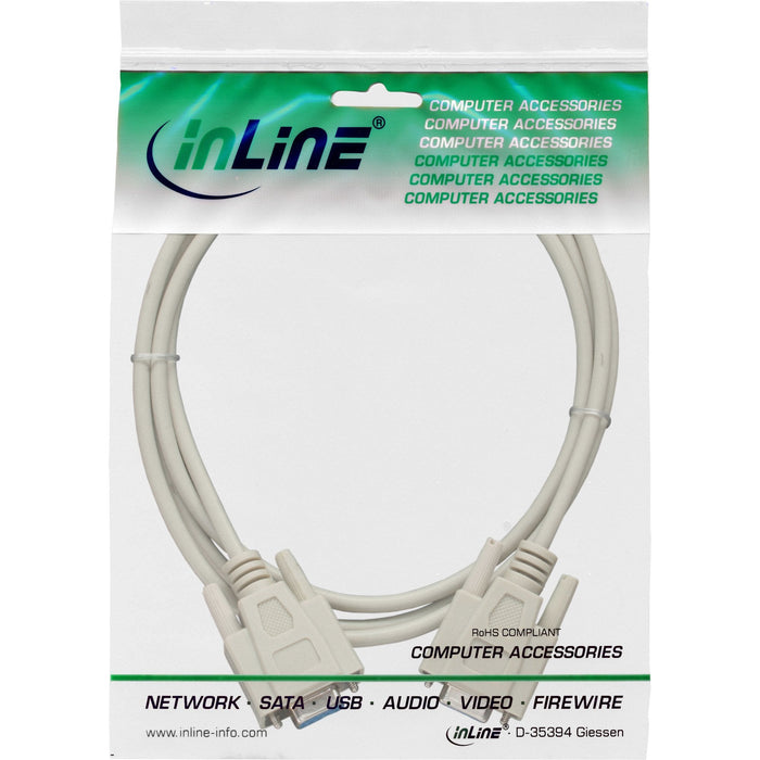 Cable Serie Inline Db9 Hembra A Hembra 1,8m