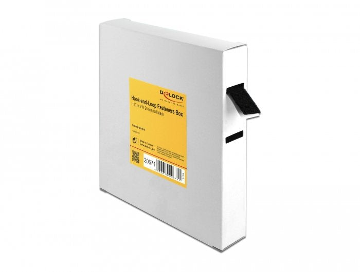Klettband Auf Rolle L 10 M X B 20 Mm In Box Schwarz