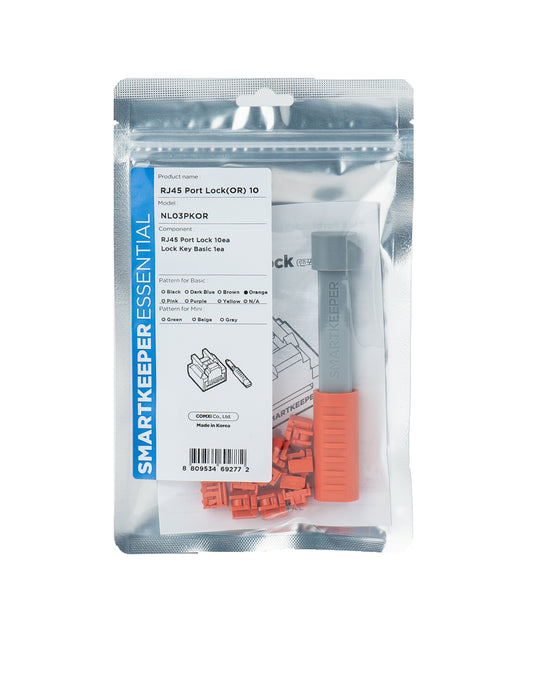 EAN 8809534692772 - Smartkeeper NL03PKOR bloqueador de puerto Bloqueador de puerto + clave RJ-45 Naranja 10 pieza(s) imagen 5