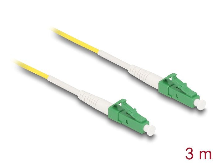 Delock Cable Lichtwellenleiter Lc-Apc Zu Lc-Apc Simplex Singlemode Os2 3 M
