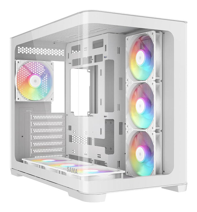 Sama V60 Atx Mid-Tower Atx Pc Case White Retail