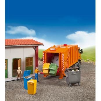 EAN 4001702026073 - BRUDER Garbage can set parte y accesorio de modelo a escala imagen 2