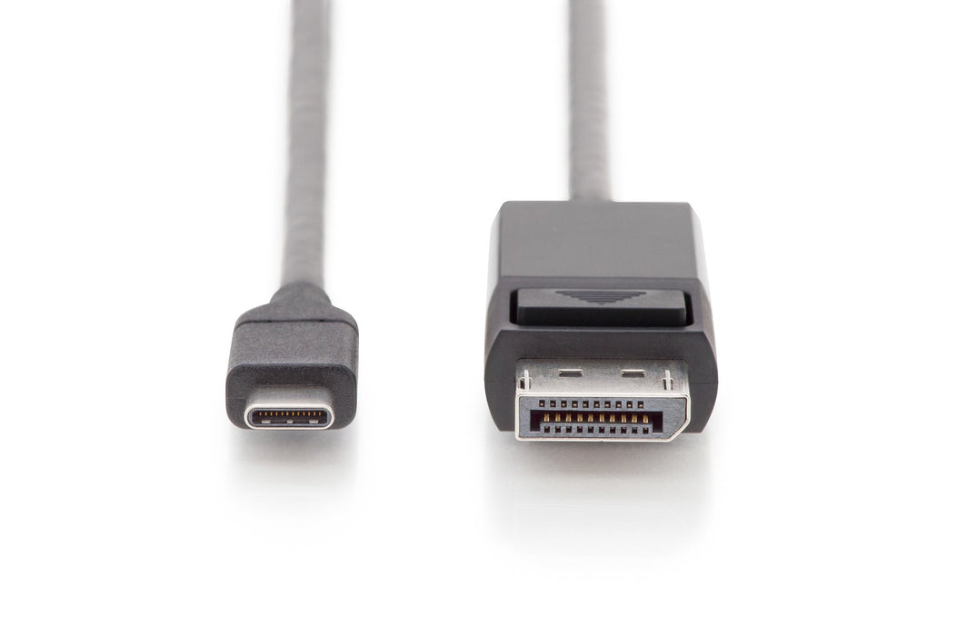 EAN 4016032451365 - Digitus AK-300333-020-S adaptador de cable de vídeo 2 m USB Tipo C DisplayPort Negro imagen 2