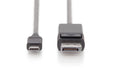 EAN 4016032451365 - Digitus AK-300333-020-S adaptador de cable de vídeo 2 m USB Tipo C DisplayPort Negro imagen 2