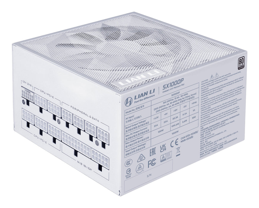 Fuente Alimentacion  Atx 1000w Lian Li Sx1000p White Platinum