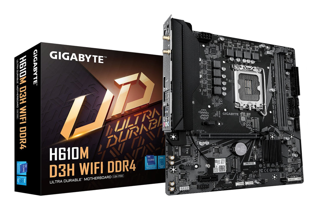EAN 4719331871116 - GIGABYTE H610M D3H WIFI DDR4 placa base Intel H610 LGA 1700 micro ATX imagen 1