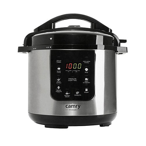 EAN 5902934833738 - Camry Premium CR 6409 olla multi-cocción 6 L 1000 W Negro, Acero inoxidable imagen 1