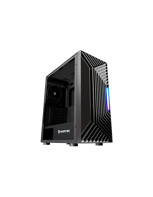 EAN 8435443721748 - Nfortec NF-CS-NERVIA-B carcasa de ordenador Torre Negro imagen 1