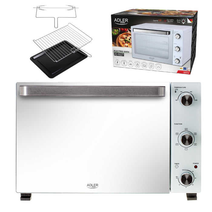 EAN 5905575906656 - Adler AD 6027 horno 48 L 1800 W Blanco imagen 24