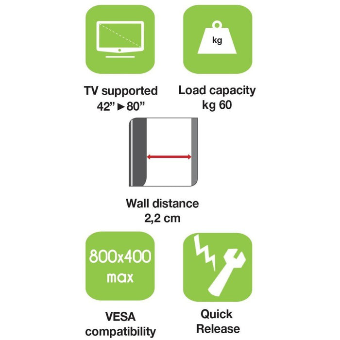 EAN 8054529022656 - Techly ICA-PLB 840 soporte para TV 2,03 m (80") Negro imagen 6