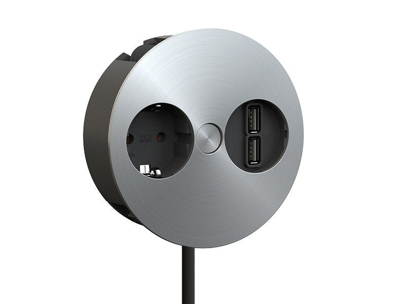 EAN 4057298050954 - Bachmann 931.031 toma de corriente Type F + 2 x USB A Acero inoxidable imagen 1