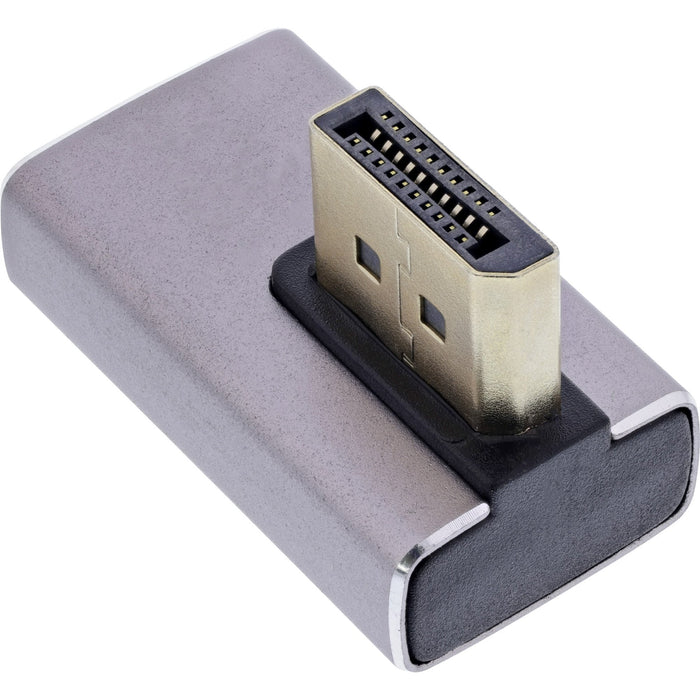 Inline® Displayport 1.4 Adapter, Macho / Female, 90° Vertical Right, 8k Uhd