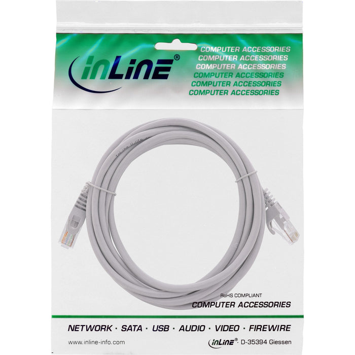 Cable De Red Inline U/Utp Cat.5e Gris 1m