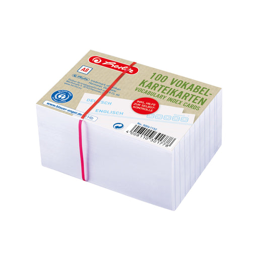 EAN 4008110301778 - Herlitz 50041152 ficha Blanco 100 pieza(s) imagen 1