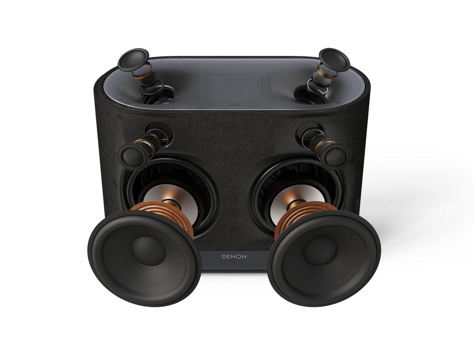 Denon Home 400 Silver Altavoz Inteligente Inalámbrico Con Tecnología Heos Y Sonido Dolby Atmos.