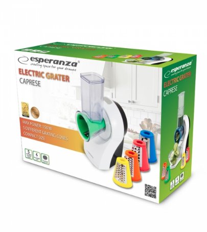 EAN 5901299954379 - Esperanza EKM026 cortador de verduras en espiral o rallador eléctrico Plástico Multicolor imagen 3