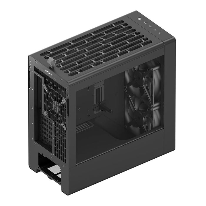 Havn Bf 360 Pc Carcasa, Midi-Tower, E-Atx, Tempered Glass - Negro