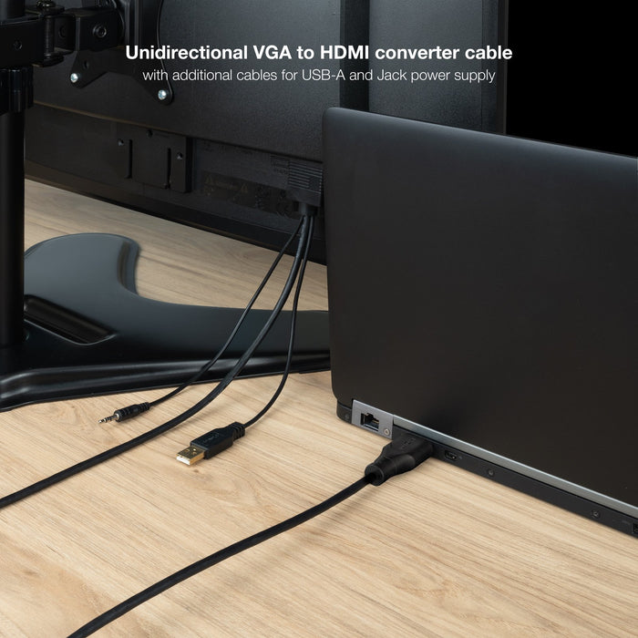 EAN 8433281016378 - Nanocable 10.15.4612 adaptador de cable de vídeo 1,8 m VGA (D-Sub) + 3.5mm + USB Type-A imagen 5