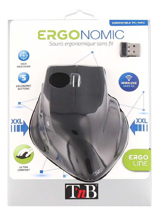 EAN 3303170068113 - T'nB MWERGO ratón mano derecha RF inalámbrico Óptico 1600 DPI imagen 6
