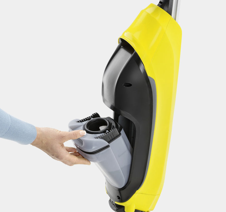 EAN 4054278516196 - Kärcher FC 5 Aspiradora vertical Corriente alterna Húmedo Sin bolsa 460 W Negro, Plata, Amarillo imagen 4