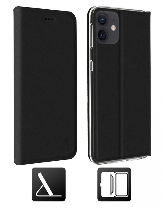 Akashi Funda Folio Con Stand Negro Apple Iphone 12 Pro