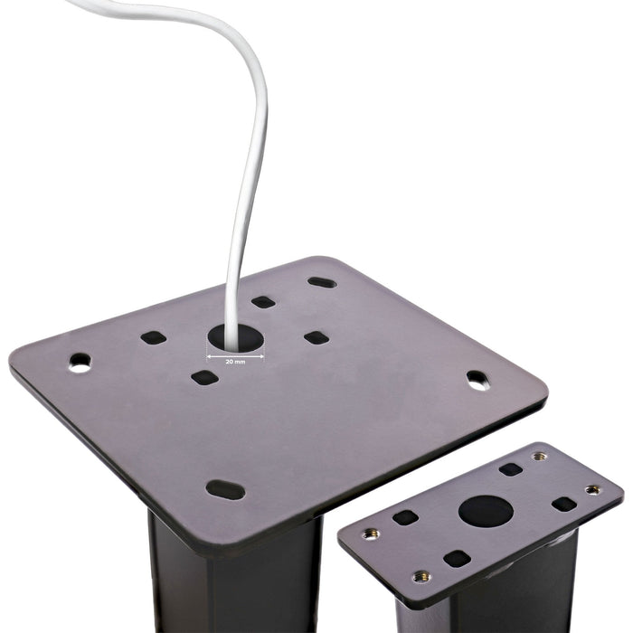 Inline® Universal Wallbox Stand Xl With Ev Charging Cable Holder, Negro