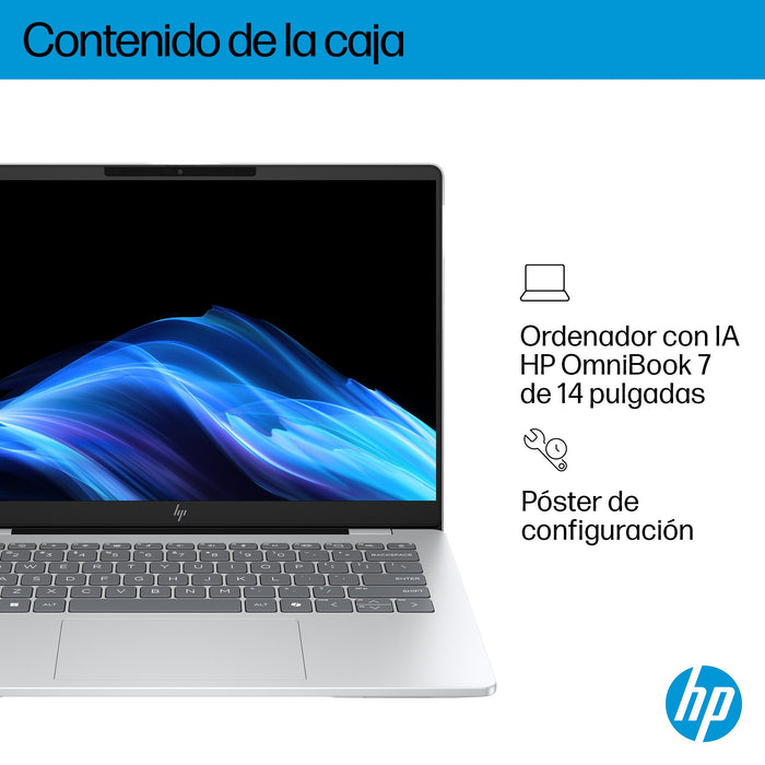 EAN 0199251188046 - HP OmniBook 7 AI 14-fr0014ns Intel Core Ultra 7 255H Portátil 35,6 cm (14") 2K 32 GB LPDDR5-SDRAM 1 TB SS imagen 5