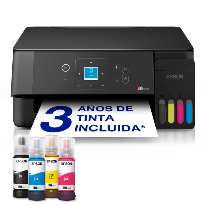 Impresora Multifunción Tinta Epson Ecotank Et 2925 Wifi Escaner Copiadora Negro