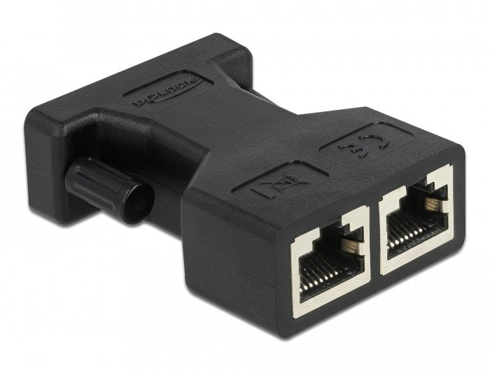 Delock Adaptador De D-Sub 15 Pin Hembra A 2 X Rj45 Hembra