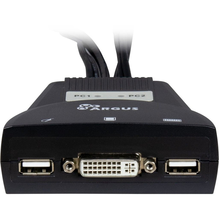 Switch Kvm Inter-Tech Ls-21da Dvi, 2 Puertos, Plástico