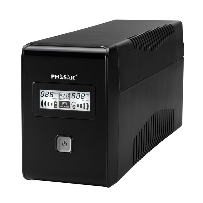 EAN 5605922011988 - Phasak Esential sistema de alimentación ininterrumpida (UPS) Línea interactiva 0,65 kVA 360 W 2 salidas A imagen 3