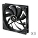 EAN 4895213703291 - ARCTIC F12 Carcasa del ordenador Ventilador 12 cm Negro 5 pieza(s) imagen 2