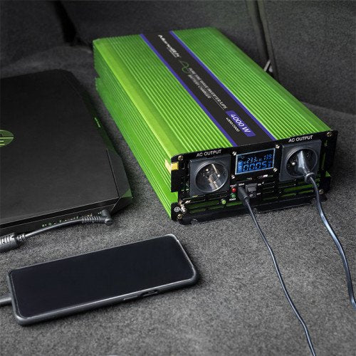 EAN 5901878519432 - Qoltec Monolith adaptador e inversor de corriente Auto 4000 W Verde imagen 2