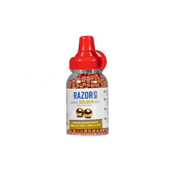 4.46 Mm Bbs Razorgun Bala De Acero Dorado 1500 Uds.
