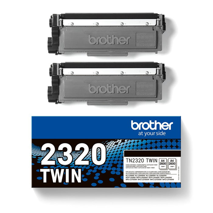 EAN 4977766812740 - Brother TN-2320TWIN cartucho de tóner 1 pieza(s) Original Negro imagen 1