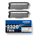 EAN 4977766812740 - Brother TN-2320TWIN cartucho de tóner 1 pieza(s) Original Negro imagen 1