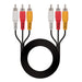 EAN 8433281002890 - Nanocable 10.24.0802 cable de vídeo compuesto 1,8 m 3 x RCA Negro imagen 1