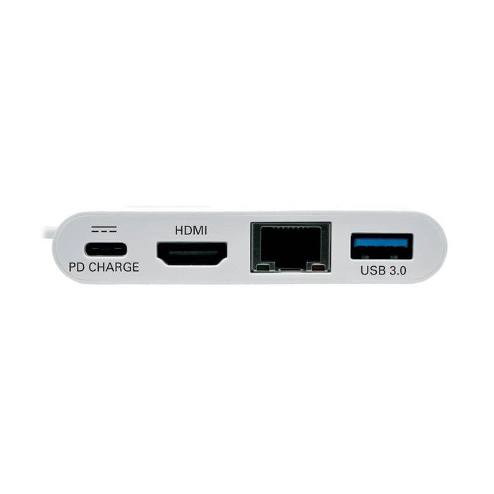 Eaton Tripp Lite   Usb-C Multiport Adapter Hdmi Usb 3.0 Port Gbe 60w Pd Charging Hdcp White