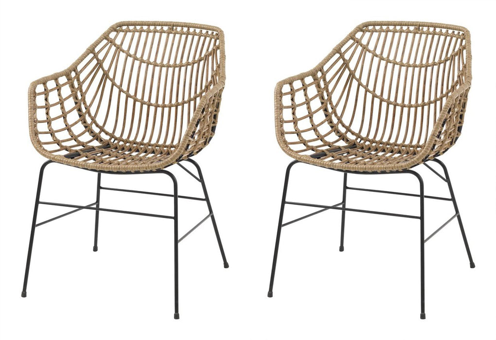 Silla  Jysk  Ilderhuse Natural (2 Piezas)